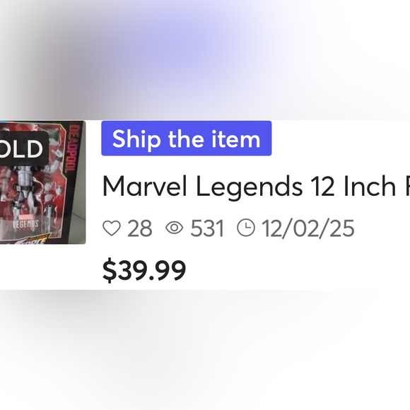 SOLD on Mercari!! Marvel Legends 12 Inch Figure Uncanny - X-Force Deadpool - Picture 15 of 15